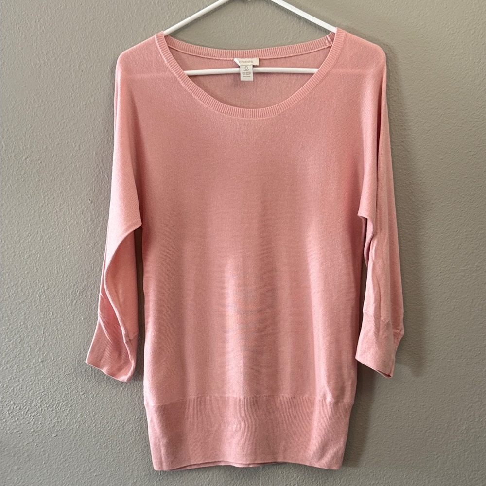 Chico's Soft Light Pink Crew Neck Sweater Chico’s 0, Size 4